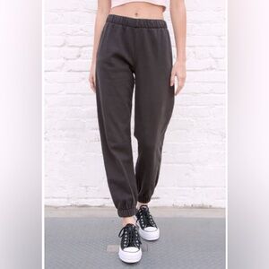 brandy melville black rosa sweatpants